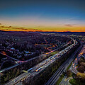 Evening Cityscape Lights 